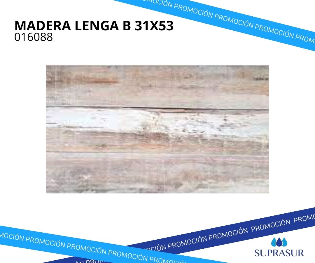 Ceramica Madera Lenga blanco 31X53 (1.65m² x caja)