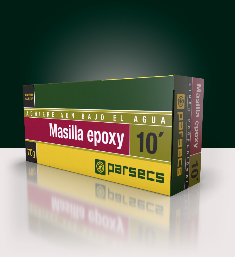 Masilla Epoxy 10 Min Seca Bajo Agua Parsecs 70 Gr Typion